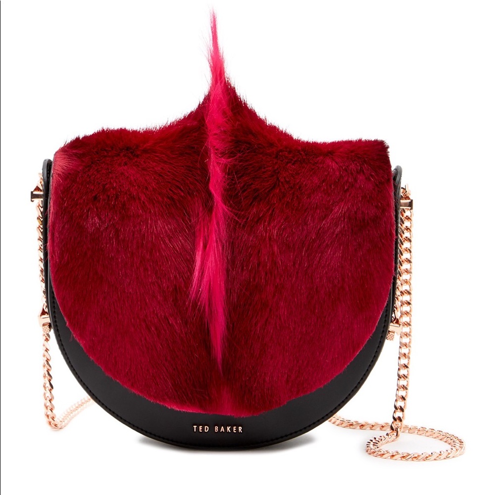 Ted Baker Alisonn Leather Genuine Springbok Bag